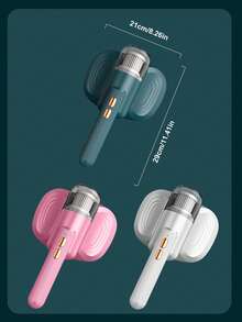 Teckwe 1 pieza Aspiradora inalámbrica portátil para eliminar ácaros con filtración HEPA, succión potente de 10kPa, luz UV, bajo nivel de ruido, larga duración de batería de 1200mAh, fácil de usar, color blanco, gris o rosa, ideal para mascotas, hogar, dormitorio, sala de estar, alfombras, camas, colchones y sofás, limpieza profunda y reducción de alérgenos. - Multicolor - Ver 7