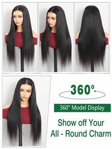 ALL READY WIG 即取即用无胶假发，预先拔毛漂白，13*6直发蕾丝闭合假发，隐形抽绳，全套真人发假发 - SNatural - 查看 4
