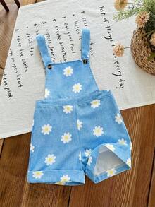 女婴可爱百搭休闲杏色碎花连体衣 - 彩色 - 查看 8