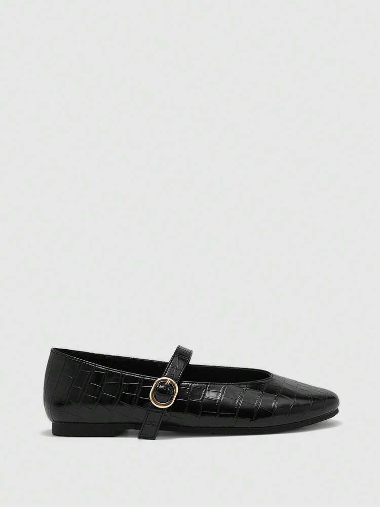 CUCCOO BIZCHIC Women's Buckle Design Casual Flat Loafers For Daily Wear
