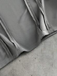 AXEPEAK Men's Loose Fit Casual Round Neck Short Sleeve T-Shirt - Grey - View 3