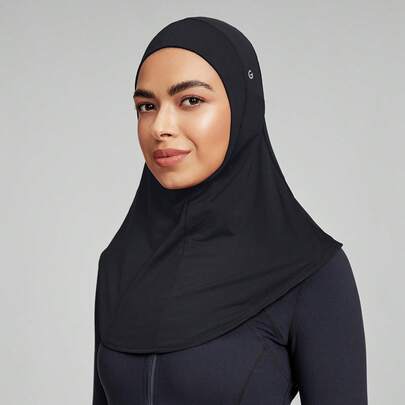 GLOWMODE Breathable Mesh Hood Hijab With Silicone Logo Running Workout Daily Casual