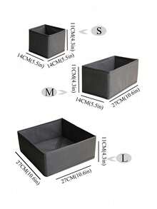 Multi Pack Non Woven Storage Boxes Foldable Design Drawer Divider Closet Organizer See Through Window Home Essential Space Saving Solution