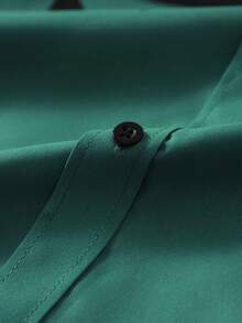 Manfinity Nomadique 男士前开襟复古西部风休闲衬衫 男士牛仔衬衫 老式复古牛仔衬衫 男士竞技服装 男士西部上衣 墨西哥男士衬衫 - 墨綠色 - 查看 4