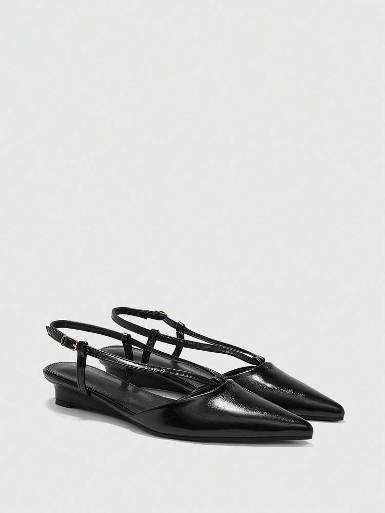 CUCCOO BIZCHIC Women's Fashionable Versatile Commute Elegant Pointed Toe High-Heeled Shoes Spring Shoes