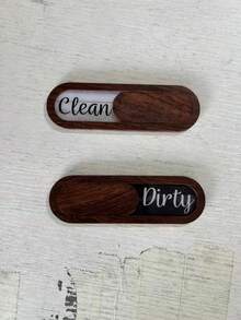 Biển báo "Sạch/Bẩn" nam châm gắn máy rửa chén, phụ kiện biển báo "Sạch/Bẩn" cho máy rửa chén, nam châm mềm siêu mạnh, không gây trầy xước, kèm keo dán tùy chọn, dễ đọc và dễ trượt. - Nhiều màu - Xem 7