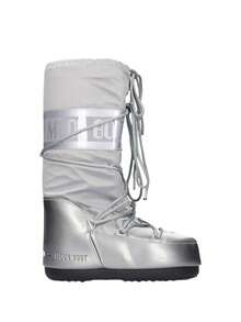 Moon Boot Icon Nylon Women's Snow Boots Silver 14016800