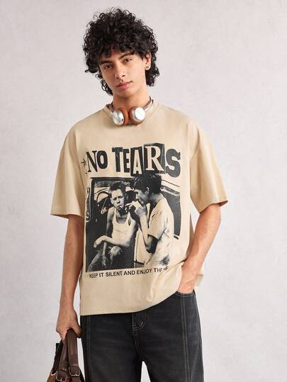 Open Phase Men's New Fashion Hip Hop Printed T-Shirt Spring To Summer