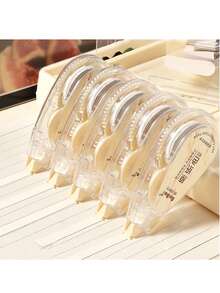 Correction Tape Set With Ins Style, Colorful, Japanese, Small Size, High Capacity, Cute, Mini, Silent, Mori Style, Back To School - White - View 1