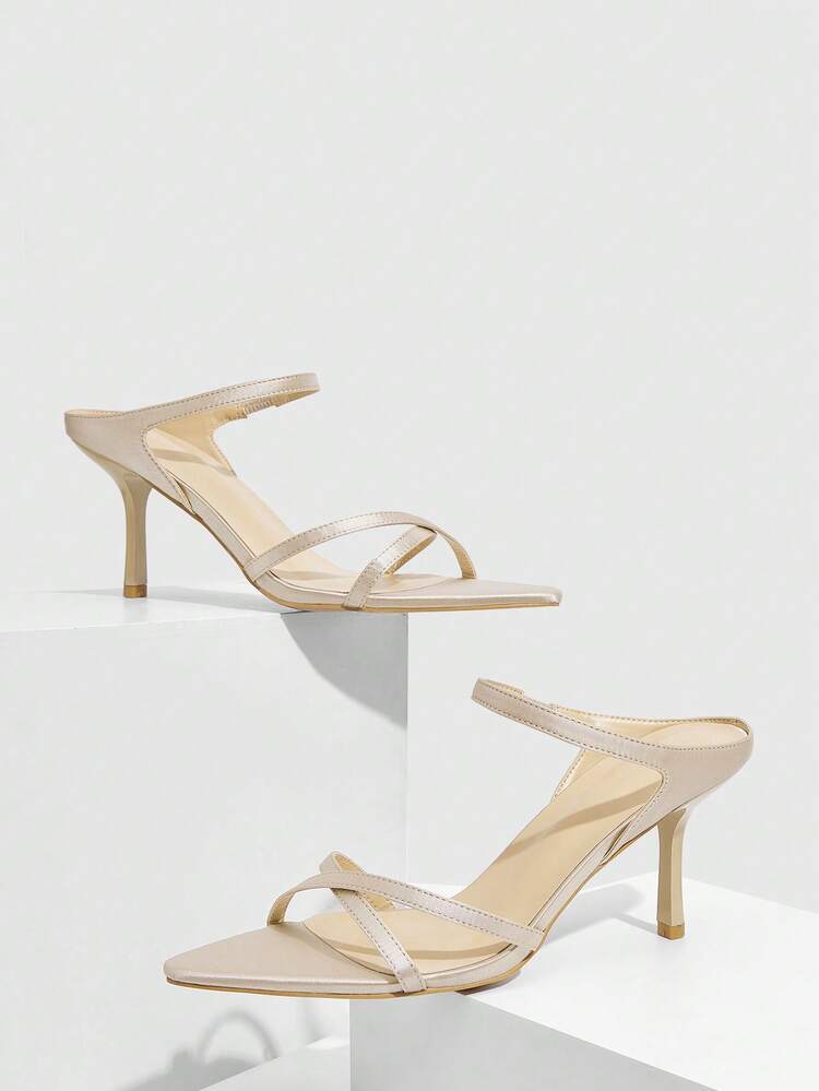 CUCCOO SZL Women's Comfortable Casual High Heel Sandals For Daily Wear, Versatile Valentine's Day