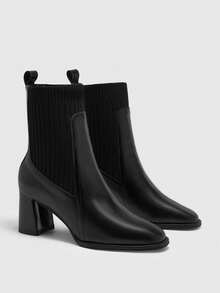 CUCCOO BIZCHIC Women's Fashion Versatile Commute Chunky Heel Ankle Boots