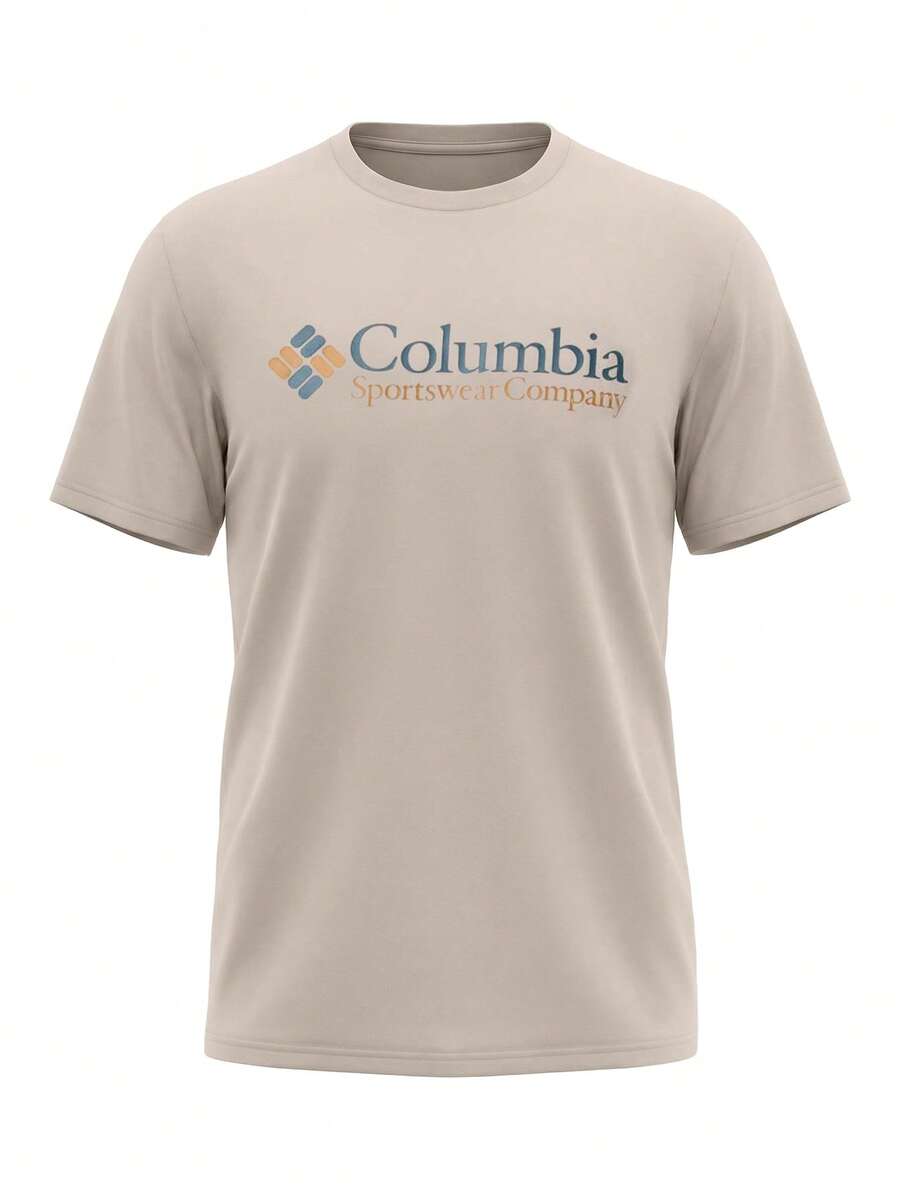 Columbia Men's Short-Sleeved T-Shirt Grey - Champagne - View 1