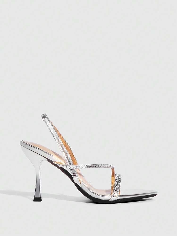 CUCCOO SZL Women's Elegant High Heel Sandals, Fashionable And Glamorous For Party Occasions Prom Heels