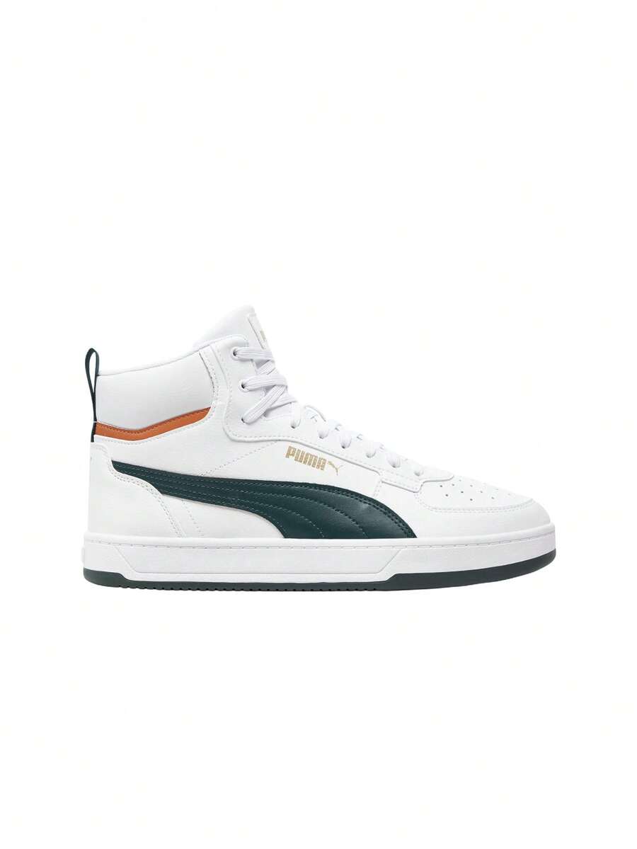 Puma Caven 2.0 Mid Men Sneakers White / Dark Myrtle / Caramel Latte / Green / Beige 392291 - White Green - View 1
