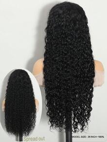 ALL READY WIG 13*6 Wear&Go Glueless Water Wave Remy Human Hair Wig Pre- Plucked Bleached Knots Pre-Cut Transparent Lace Closure Wigs 180% Density - SNatural - View 2