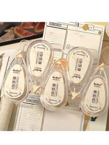 Correction Tape Set With Ins Style, Colorful, Japanese, Small Size, High Capacity, Cute, Mini, Silent, Mori Style, Back To School - White - View 15