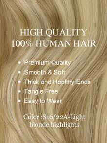 9AM Hair 20PCS Straight Tape In 100% Human Hair Extensions 14-24inches 50G/Pack For Salon Natural High Quality Real Remy Human Hair Silky Seamless Invisible PU Tape In Hair Extensions Winter Christmas Halloween Costumes Autumn Outfits Women Fall Outfits - S16/22A - View 2