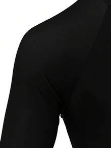 Manfinity KASUA 男士沙滩度假休闲印花长袖冲浪T恤 - 彩色 - 查看 4