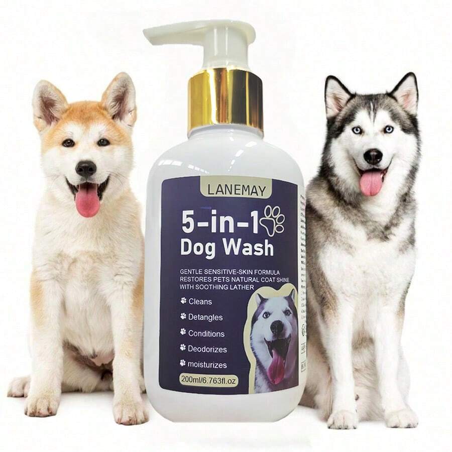 1pc Pet Shampoo Cleans, Removes Odors, Deeply Moisturizes, And Has Multiple Benefits For Dogs - 200ml - View 1