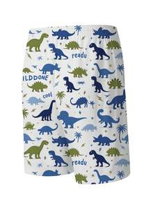 Manfinity KASUA Men's Dinosaur Print Casual Beach Shorts - Multicolor - View 2