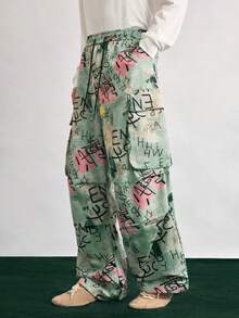 Open Phase 男士连帽衫，印有英文标语和图案，保暖内衬，街头风，适合秋冬季节，长袖上衣，夏季百搭，适合日常穿着，宽松版型，夏季度假必备单品 - 灰色 - 查看 6