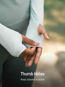 In My Nature Women's Color Block Round Neck Long Sleeve Fitted Outdoor T-Shirt