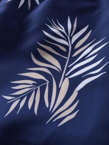 SHEIN Quần bơi/quần short đi biển cho bé trai tuổi teen, kiểu dáng thường ngày, đa năng, thoải mái, họa tiết thực vật phối hợp, có lớp lót rộng rãi, phù hợp cho mùa xuân/hè và các kỳ nghỉ biển. - Nhiều màu - Xem 6