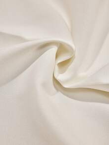 CLARA VERO White Pearl And Rhinestone Embellished Wide Leg Pants: Loose Fit, Ideal For Special Occasions Or Daywear, Made From Non-Elastic Polyester Fabric With Double Front Pleats, High Waist And Elegant Beaded Hem Details - White - View 8