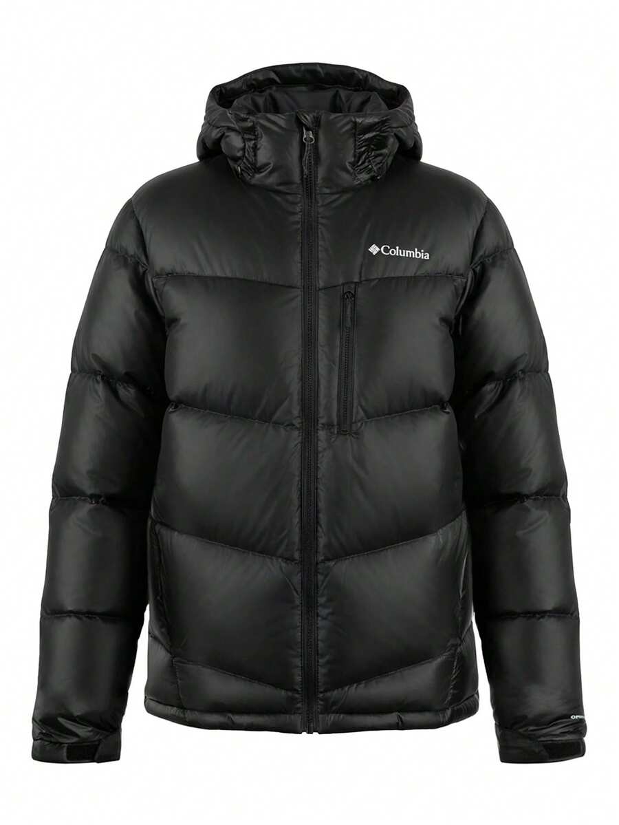 Columbia Women's Down Hooded Jacket Black - Black - View 1