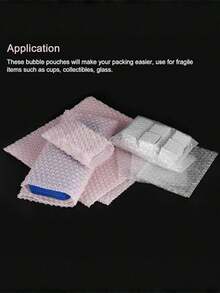 20 piezas de bolsas de burbujas con forma de corazón, antiestáticas, a prueba de golpes y antideslizantes, que se pueden usar como bolsas de envío, bolsas de almacenamiento, bolsas de embalaje de regalos, tarjetas de autosellado y sobres de regalo, así como embalaje de papelería. Son adecuados para ocasiones como Navidad, aniversarios, cumpleaños, compromisos y San Valentín. - Multicolor - Ver 4