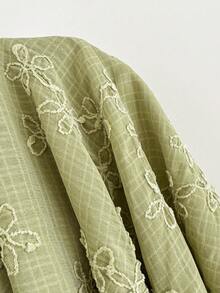 Comfortcana Đầm ngắn gợi cảm kiểu dáng nghỉ mát dành cho nữ, chất liệu jacquard, phối màu tương phản, nơ trang trí, hở lưng, buộc dây cổ, eo thon, thích hợp cho mùa hè. - màu xanh lá - Xem 5