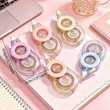 Set de cintas correctoras con estilo Ins, colorido, japonés, de tamaño pequeño, alta capacidad, lindo, mini, silencioso, estilo Mori, set de 6 piezas, de vuelta a la escuela - Multicolor - Ver 9