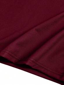 Casuvi Kids 2pcs/Set Older Boys' Navy Polo Collar 2 In 1 Embroidered Striped Preppy Style Top And Khaki Straight Leg Pants Set, Suitable For Daily, Retro Campus, Sports Streetwear, Back To School Outfit, Spring & Autumn Boys Casual Sets Boys Brown 2 Piece Set Casual Two Piece Set - Burgundy - View 4
