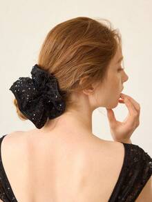 MOTF PREMIUM 香槟色仿丝绸发圈 - 黑色 - 查看 6