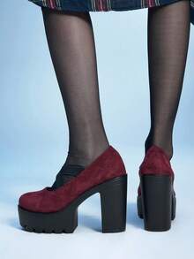 Sugerpunk Women Pumps Valentine's Day - Burgundy - View 6