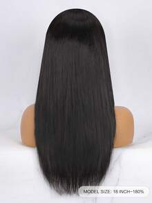 Glueless Straight Layered Wigs Wear&Go 5x5 Lace Closure Wig 14 16 Inch 180 Density Natural Color Shoulder Length Human Hair Wig - SNatural - View 5