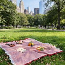 Cirelle Bohemian Picnic Blanket – 4-In-1 Outdoor Mat, Camping Tablecloth & Beach Tarp, Foldable Travel Rug For Lawn, Garden & Living Room, Machine Washable - Multicolor - View 10
