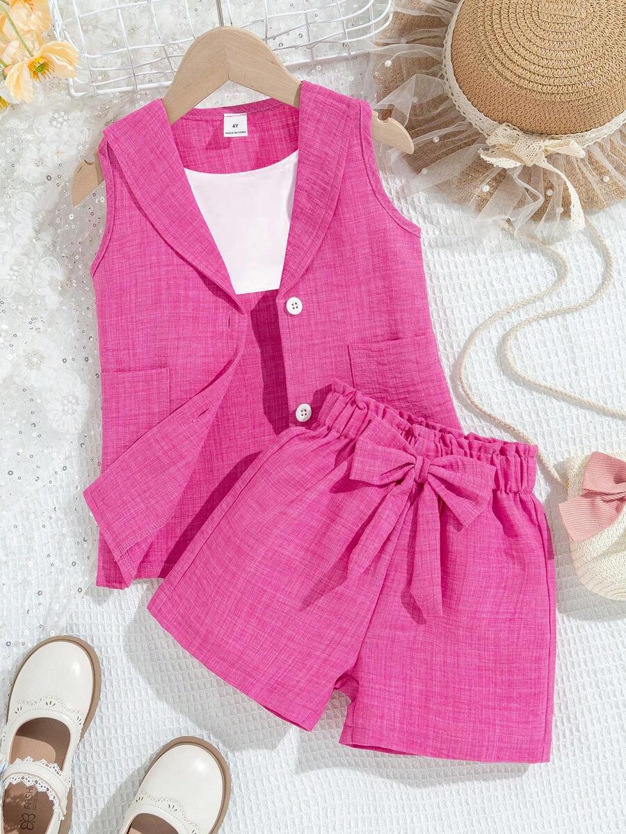 Young Girls T-Shirt Co-Ords - Multicolor - View 1