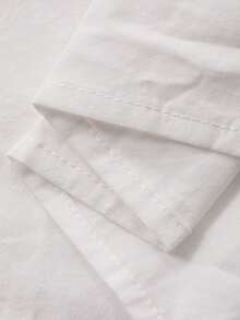 Livesso Women's Summer Casual Vacation Style Contrast Lace V-Neck Pleated Camisole - Beige - View 8