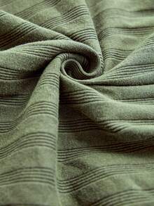 Freevana Plus Size Casual Solid Color Off-Shoulder T-Shirt Summer Tops Going Out Tops Western Vest, Business Casual, Bohemian, Summer Top Green Summer Top Ribbed Off Shoulder Top Off The Shoulder Top Sage Green Top Ribbed Knit Top - Olive Green - View 7