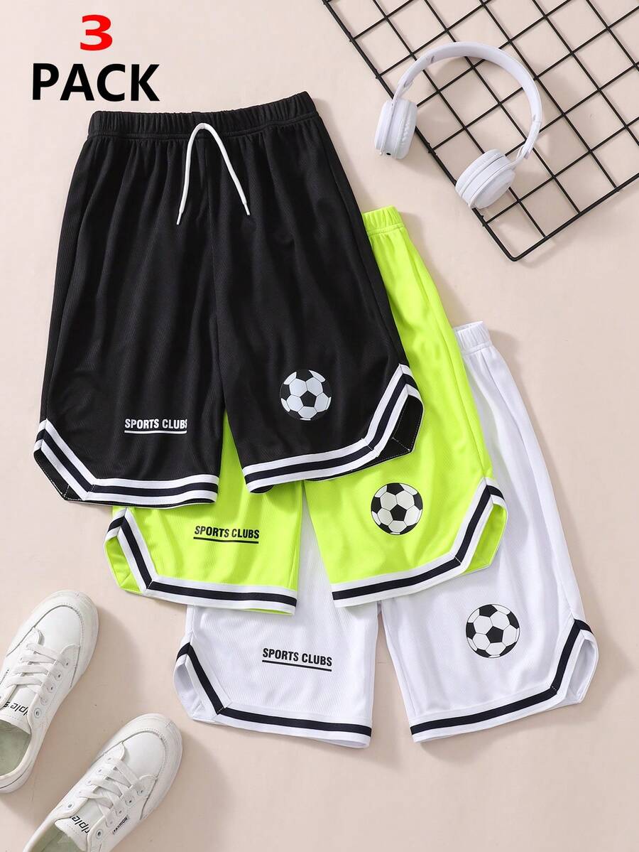 Bộ 3 quần short thể thao chạy bộ thoải mái dành cho bé trai. - Nhiều màu - Xem 1