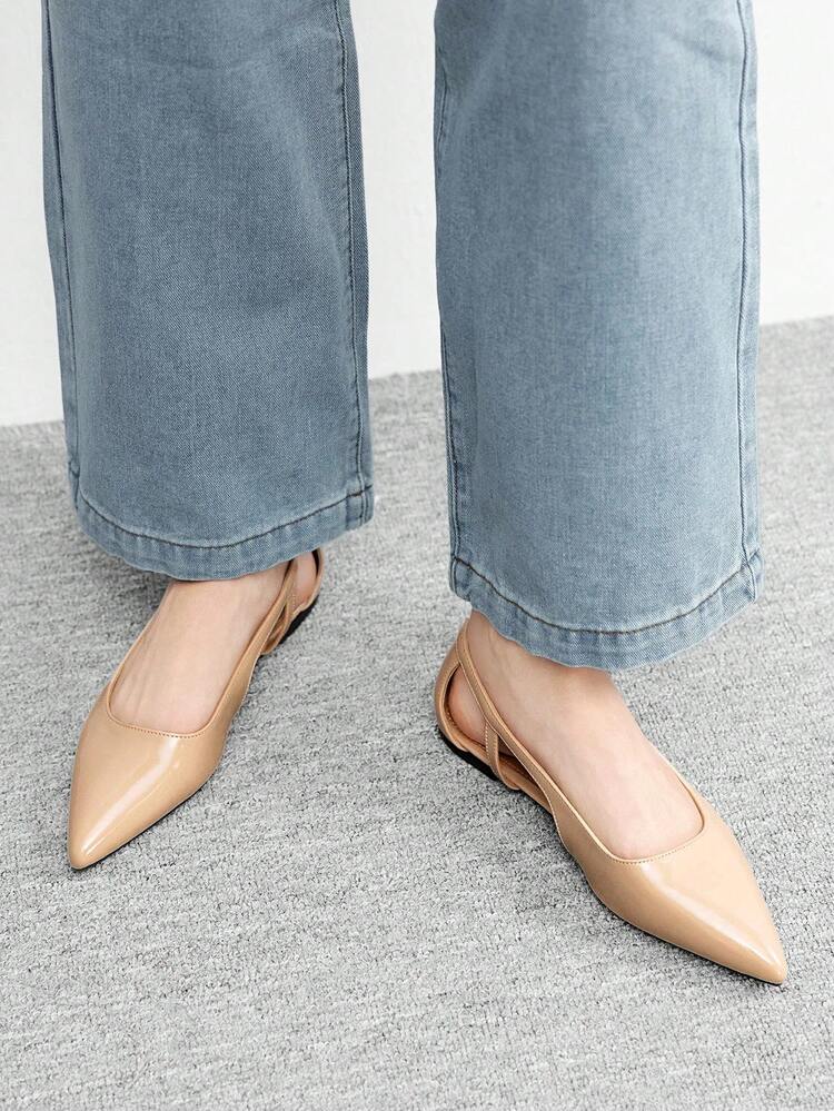 CUCCOO BIZCHIC Women's Casual Versatile Commuting Minimalist Pointed Toe Flats Spring Shoes