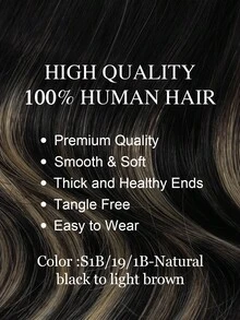 9AM Hair 20PCS Straight Tape In 100% Human Hair Extensions 14-24inches 50G/Pack For Salon Natural High Quality Real Remy Human Hair Silky Seamless Invisible PU Tape In Hair Extensions Winter Christmas Halloween Costumes Autumn Outfits Women Fall Outfits - S1B/19/1B - View 2