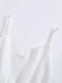 SHEIN Bộ đồ liền thân 2 mảnh cho bé gái tuổi teen, gồm áo khoác cardigan và áo hai dây dệt kim, kèm mũ, thích hợp cho mùa tựu trường. - Màu vàng - Xem 6