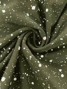 Elenzga Áo hai dây bóng bẩy cổ khoét sâu hở lưng dành cho nữ - màu xanh lá - Xem 7