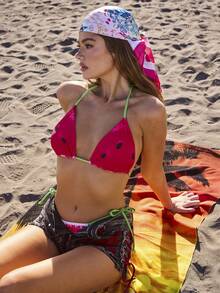 Bellisia 女士波点印花泳衣套装，适合海滩度假