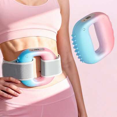 JMMO Vòng massage đa năng, vòng massage rung đốt mỡ chuyên nghiệp có thể sạc lại, vòng yoga định hình eo bụng giúp loại bỏ mỡ thừa, rung sâu vào mô cơ với thiết kế nhỏ gọn, dễ mang theo.