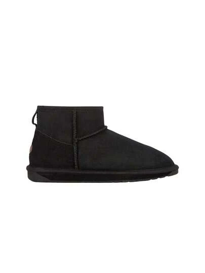 Stinger Micro Women's Sheepskin Ankle Boots Black W10937 BLAK