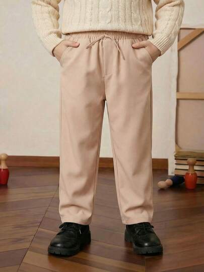 PrepCrw Young Boys' Khaki Slant Pocket Slim Fit Pants