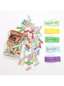 1PC,Message In A Bottle Cute Things Gifts For Boyfriend/Girlfriend,Capsule Pills Love Message Note In A Glass Bottle,Cute Love Pills Smiling Face Love Friendship Letter With Wishing Bottle,Valentines Day Love Capsule Letters Romantic Paper Love Message - Message In a Bottle - View 5